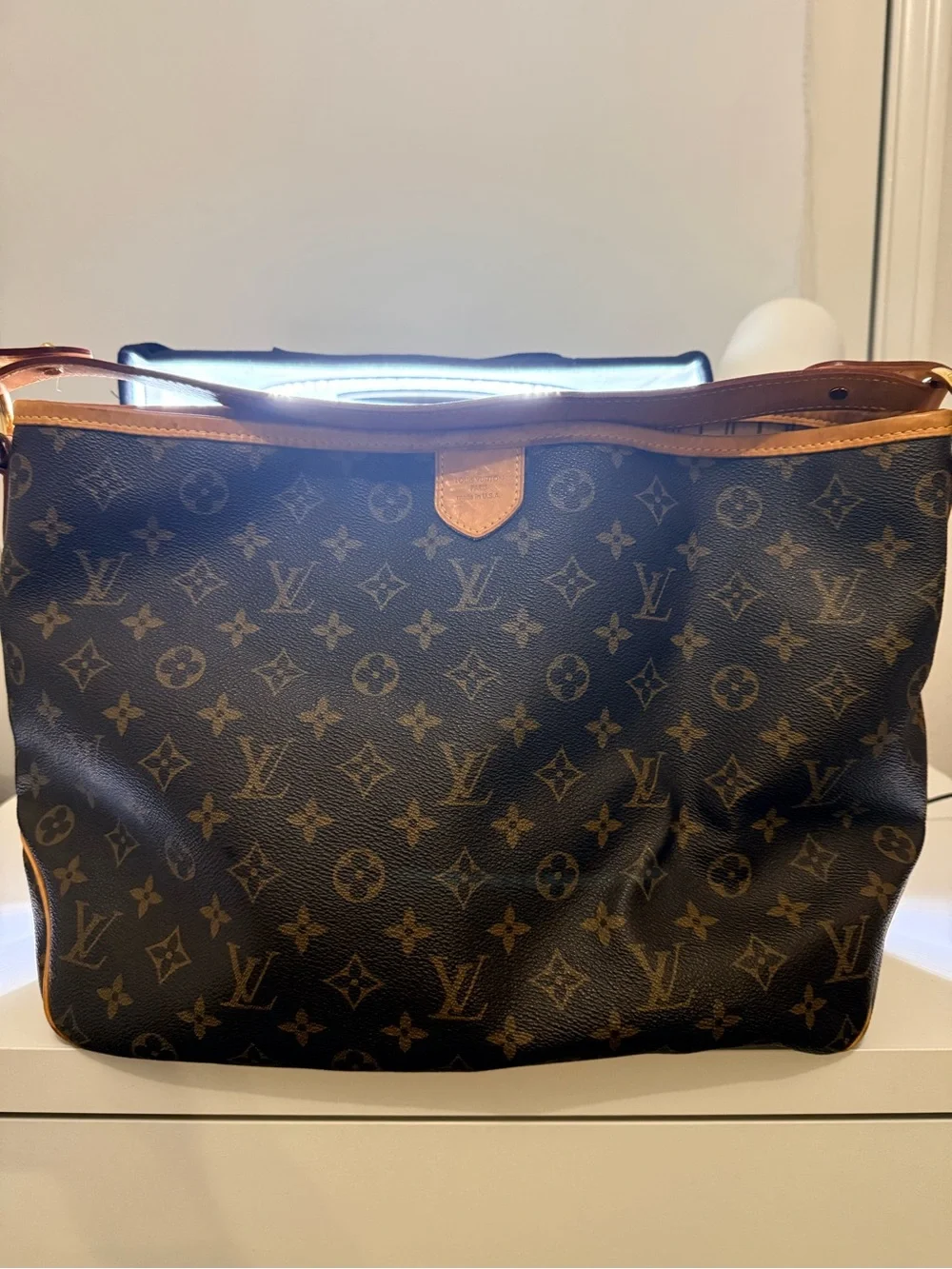 Louis Vuitton Delightful Monogram Canvas Shoulder Tote - Brown & Tan